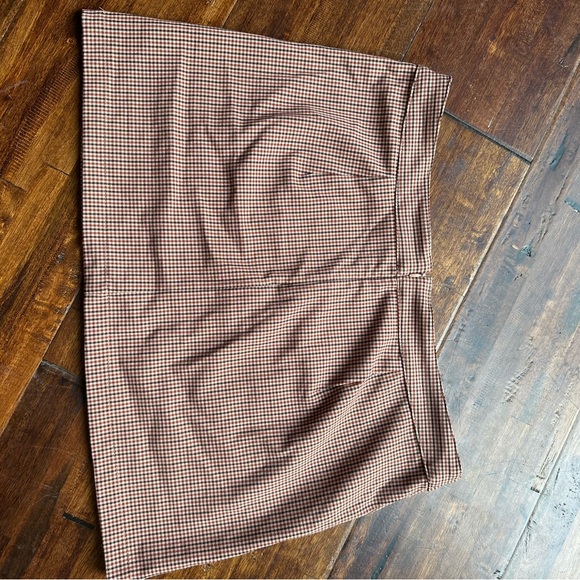 Brown/red plaid mini skirt - never worn - Picture 6 of 6
